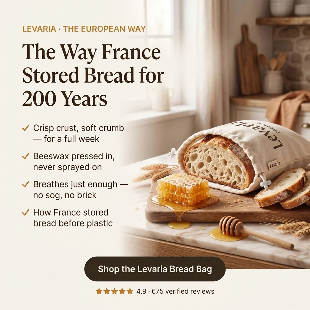 Levaria Saturated Beeswax Bread Bag