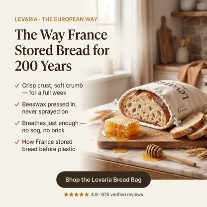 Levaria Saturated Beeswax Bread Bag